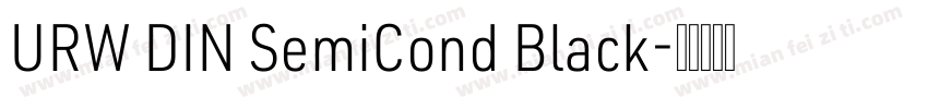 URW DIN SemiCond Black字体转换
